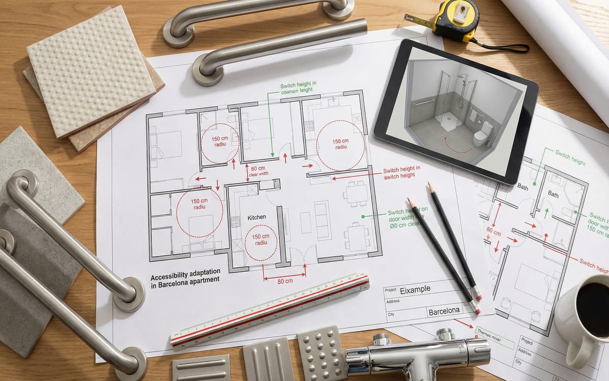 Proyecto de adaptación accesible en el Eixample