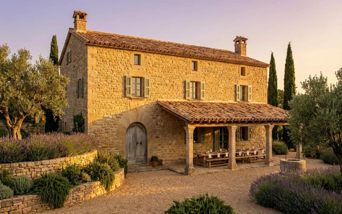 Proyecto de interiorismo: Rehabilitación integral de una masía del siglo XVIII en el Penedès