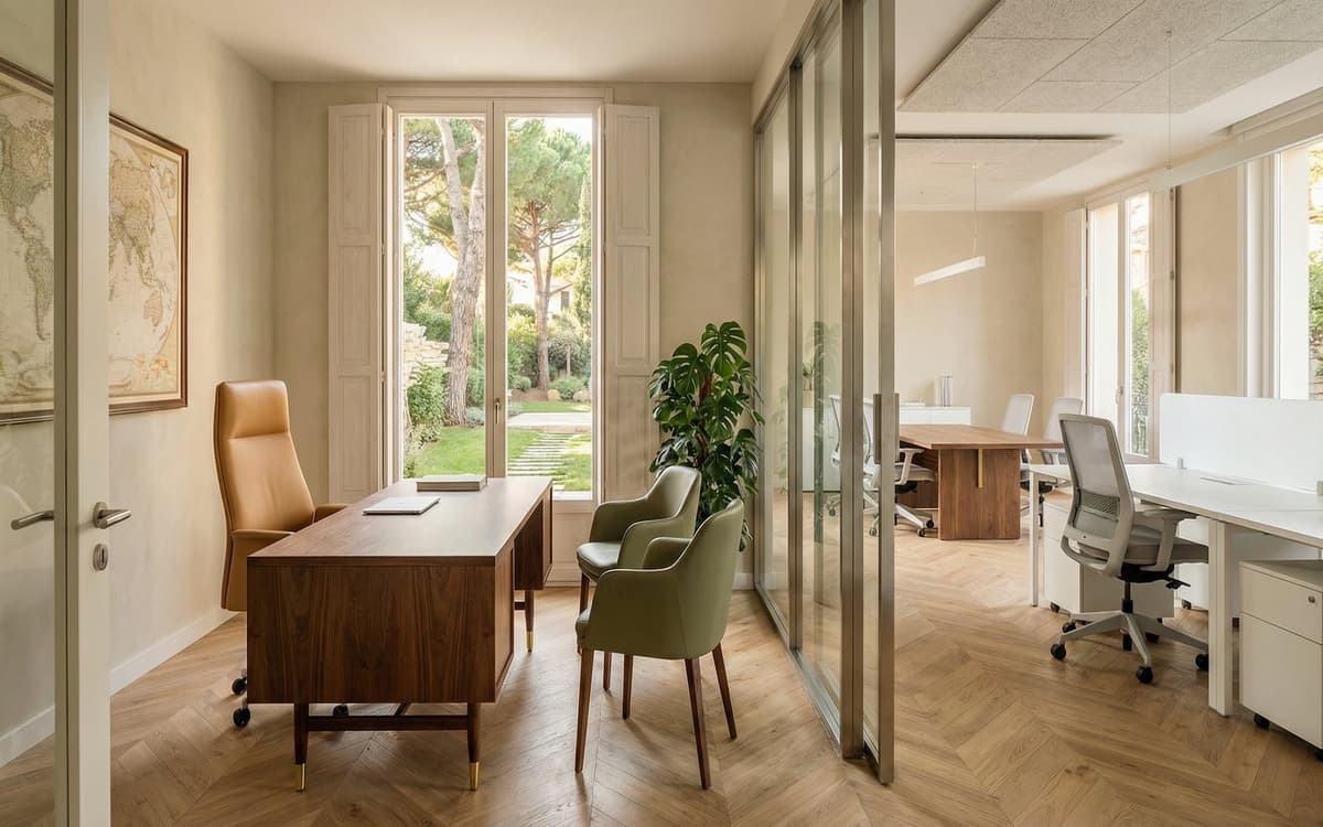 Reforma de oficina de dirección para PYME en Sarrià