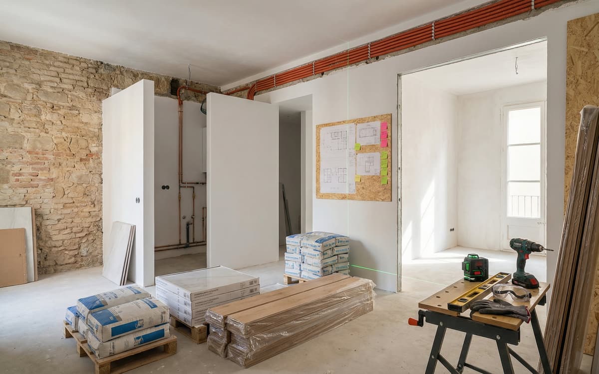 Seguimiento de obra de reforma integral en Barcelona